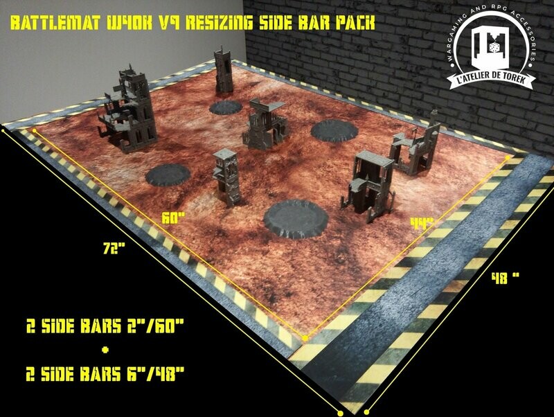 Battlemat W40K V9 resizing side bar pack