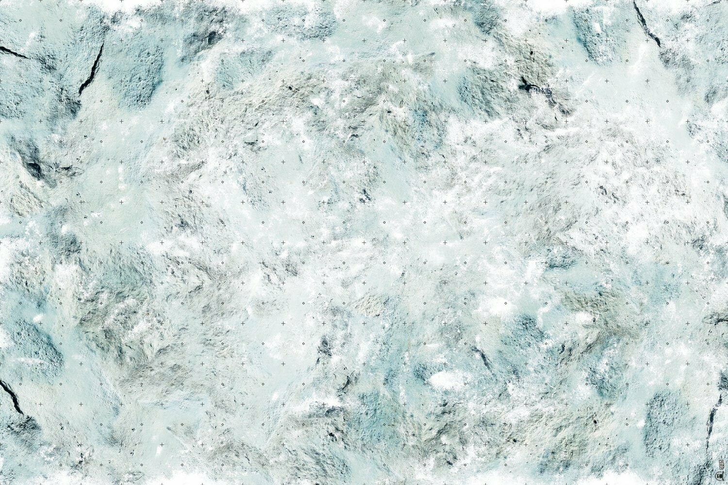 Battlemat DUST Montagne Neige