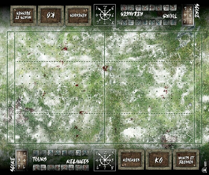 Terrain pour Blood Bowl ® compatible Plaine enneigée