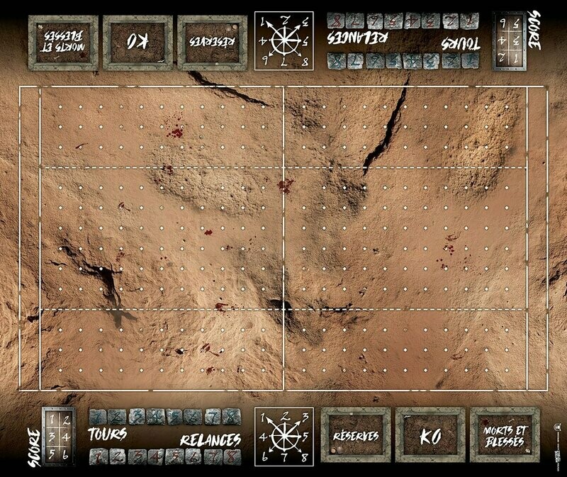Terrain pour Blood Bowl ® compatible Désert Rocailleux