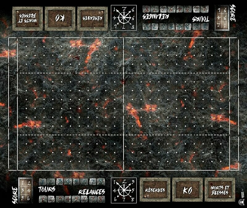 Terrain pour Blood Bowl ® compatible Desert Cendres