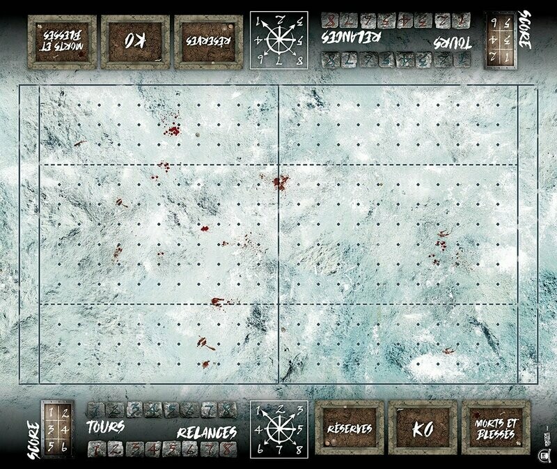 Terrain pour Blood Bowl ® compatible Montagne glace