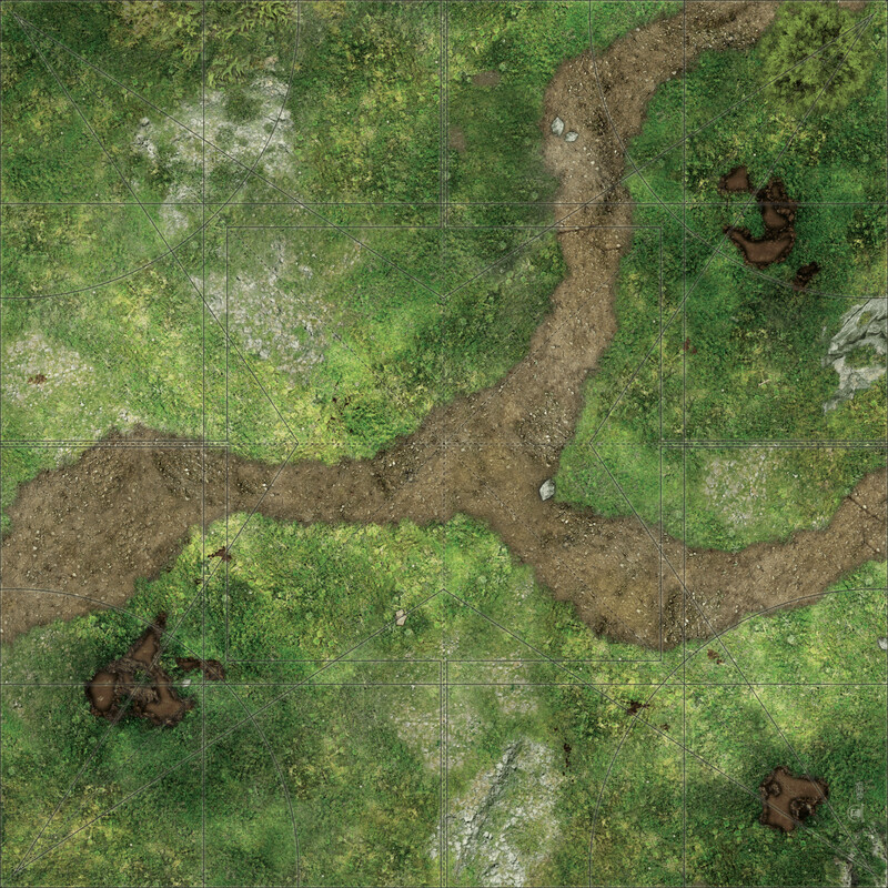 Battlemat MALIFAUX Plaine chemin