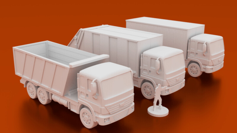 Urban Flatbed Truck X3
