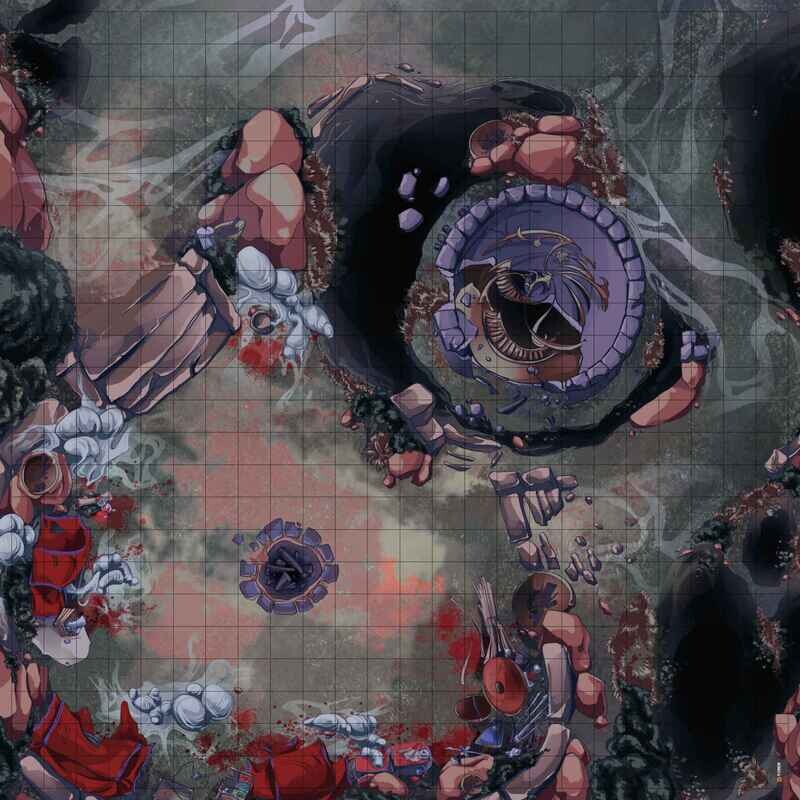 Battlemat RPG Camp Hunter