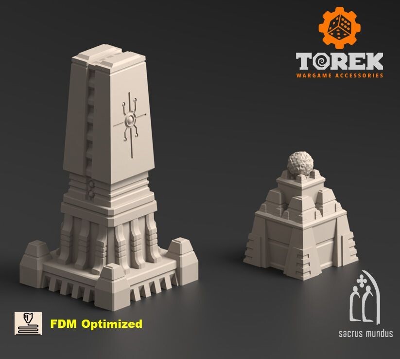 Karnac Subterranean Complex Obelisks (2 models)
