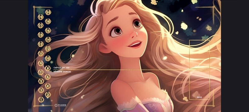 PLAYMAT  inspired by  Raiponce Lorcana
