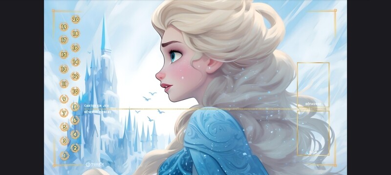 PLAYMAT  inspired by  Elsa 2 Lorcana