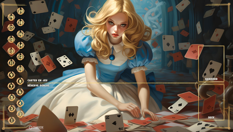 PLAYMAT  inspired by Alice Lorcana