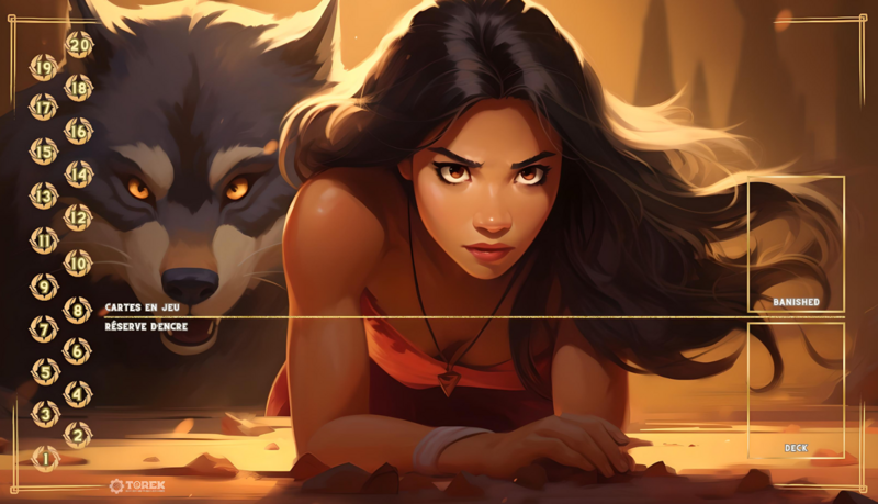 PLAYMAT  inspired by  Pocahontas Lorcana