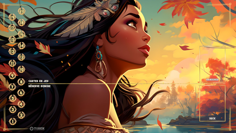 PLAYMAT  inspired by  pocahontas 2 Lorcana