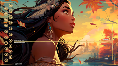 PLAYMAT inspired by pocahontas 2 Lorcana