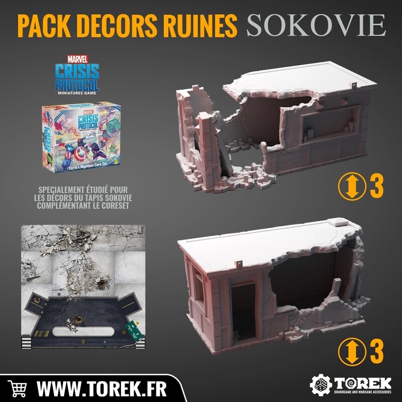 Pack small ruins Sokovie Marvel Crisis Protocol Pack small ruins Sokovie Marvel Crisis Protocol