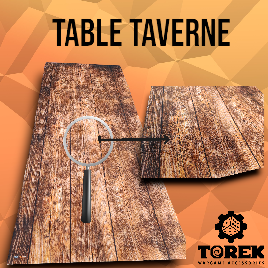 TABLE TAVERNE en Néoprène (72"*28")