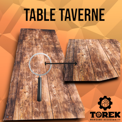 TABLE TAVERNE en Néoprène (72"*28")