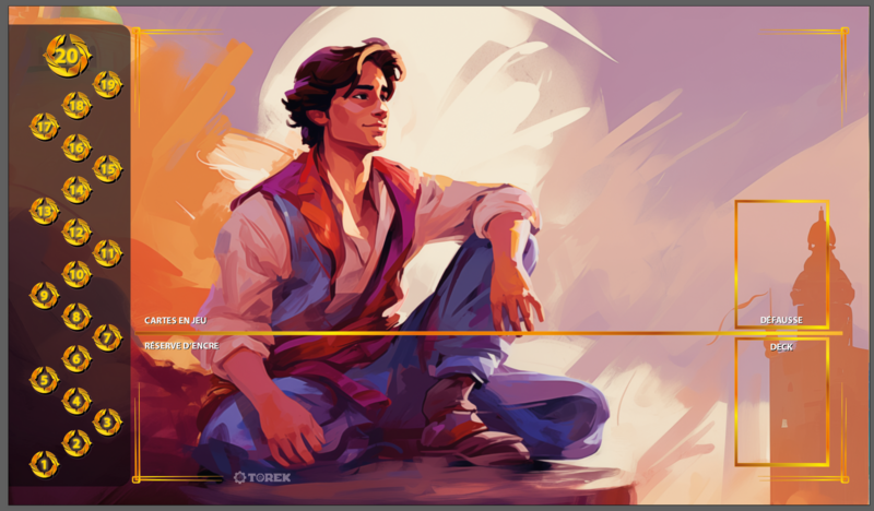 PLAYMAT inspired by Aladdin LORCANA