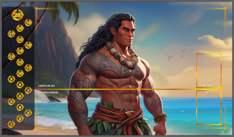 PLAYMAT  inspired by  Maui LORCANA