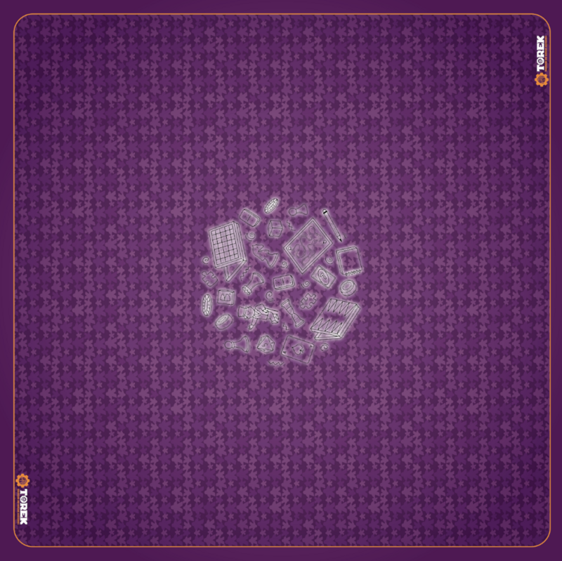 Tapis Meeple Violet 92cm/92cm