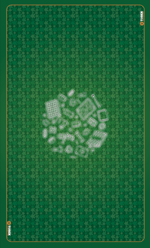 Tapis Meeple vert 100cm/60cm