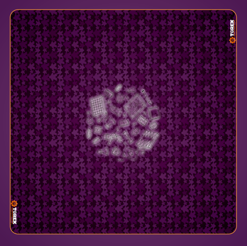 Tapis Meeple Violet 60cm/60cm
