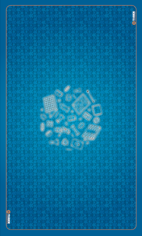 Tapis Meeple bleu 100cm/60cm