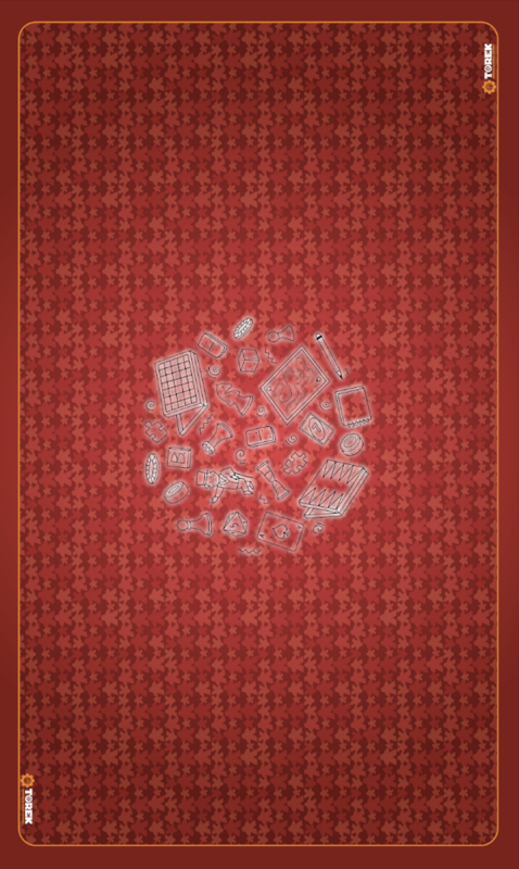 Tapis Meeple rouge 100cm/60cm