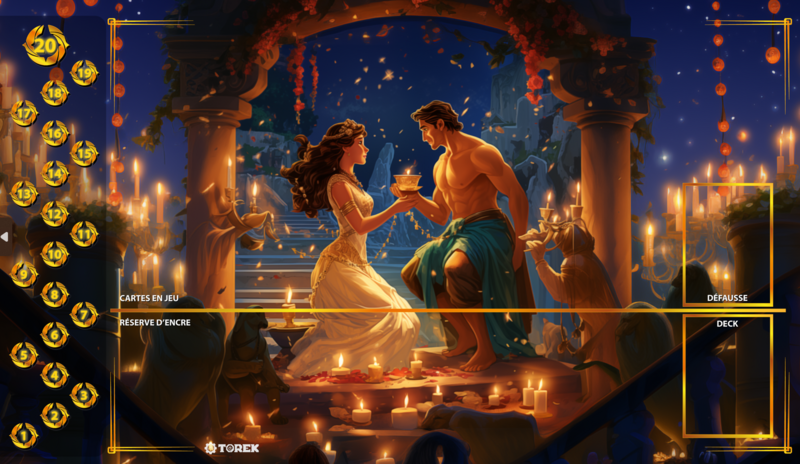 PLAYMAT  inspired by  Hercule et Megara LORCANA