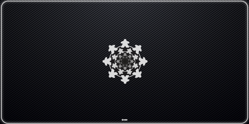 Tapis Meeple noir 100cm/200cm