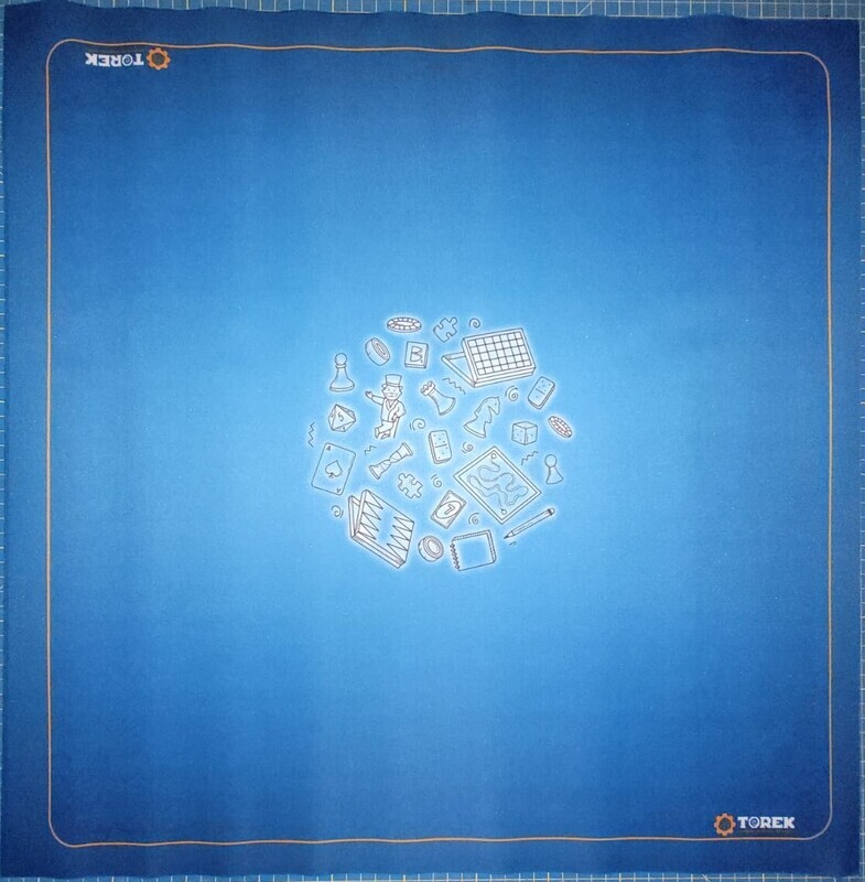 Tapis Meeple bleu 60cm/60cm AVEC DÉFAUT BORDS CARRÉS