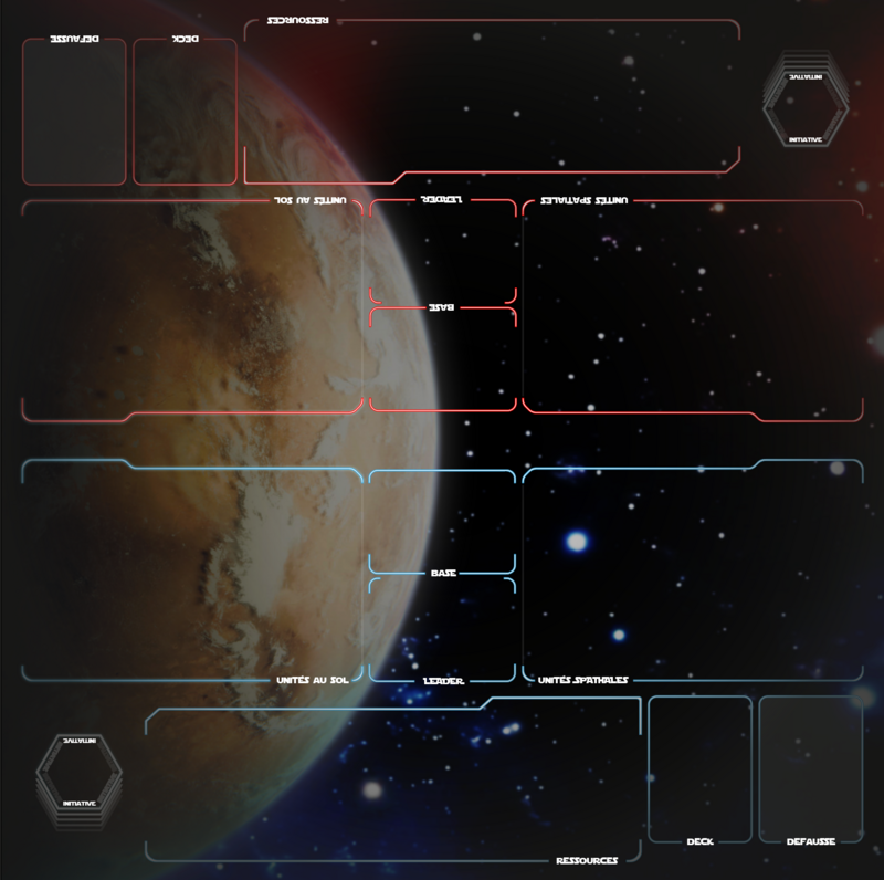 Playmat Planet Star Wars Unlimited compatible 2 players Playmat Planet Star Wars Unlimited compatible 2 players
