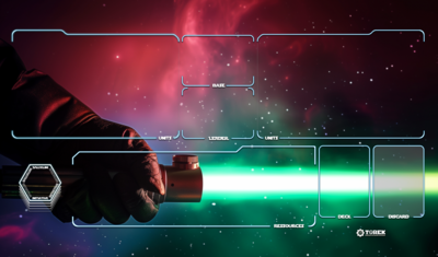 Playmat Sabre Laser Star Wars unlimited compatible 1 player
