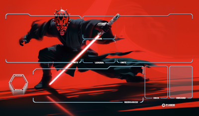 Playmat inspired by Dark Maul Star Wars unlimited compatible 1 player