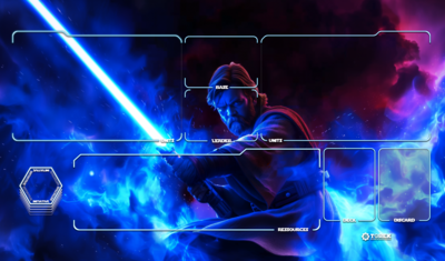 Playmat inspired by Obi Wan 2 Star Wars unlimited compatible 1 player