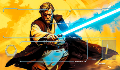 Playmat inspired by Obi Wan 1 Star Wars unlimited compatible 1 player