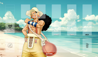 Playmat Compatible One Piece Card Game inspired by Usopp