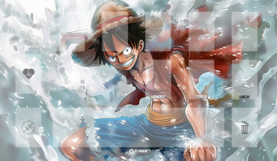 Playmat Compatible One Piece Card Game inspired by Luffy (1)