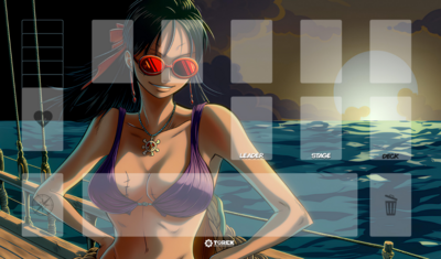 Playmat Compatible One Piece Card inspired by Nico Robin