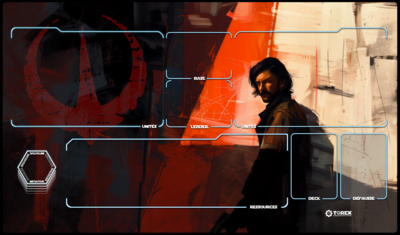 Playmat inspired by Cassian Andor Star Wars unlimited compatible 1 player