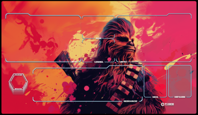 Playmat inspired by Chewbacca Star Wars unlimited compatible 1 player