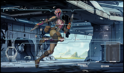 Playmat inspired by Sabine Wren Star Wars unlimited compatible 1 player