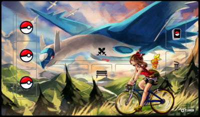 Playmat inspired by Pokemon 2 - Compatible Pokemon Trading Card Game 1 player