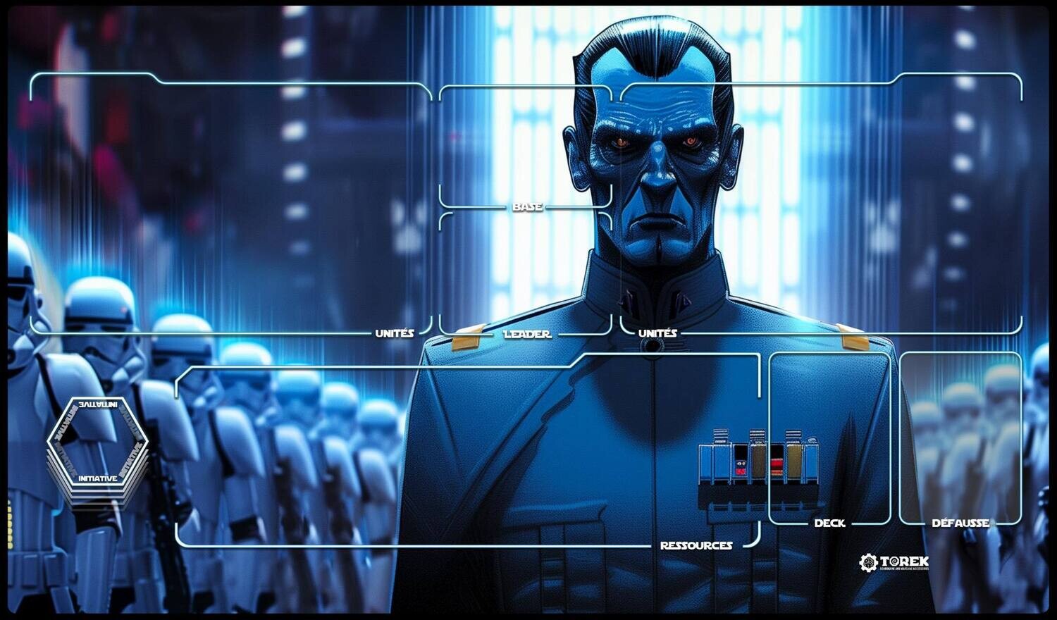Playmat inspired by Amiral Thrawn - Star Wars unlimited compatible 1 player