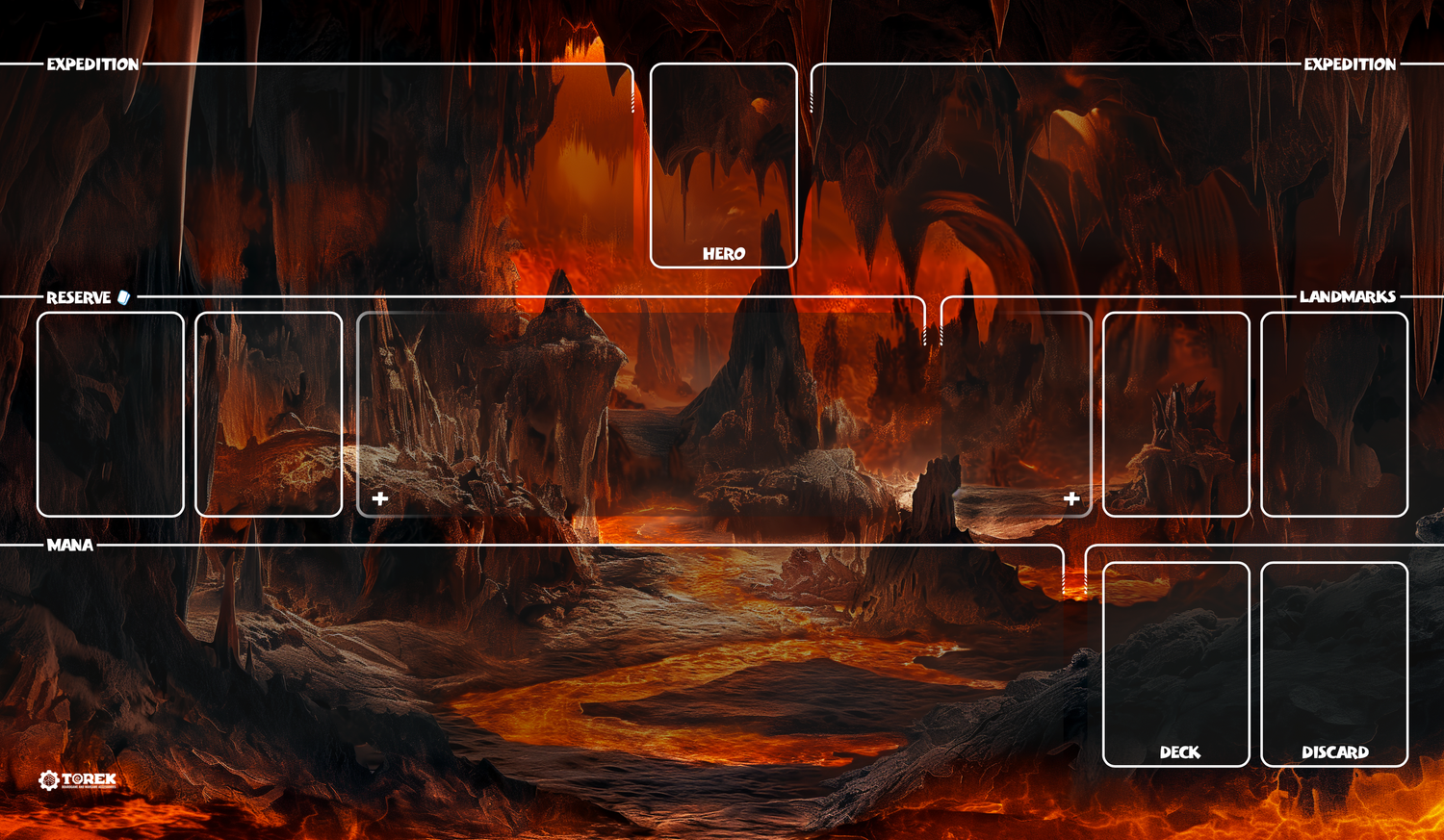 Playmat grotte lave - Compatible Altered - 1 player