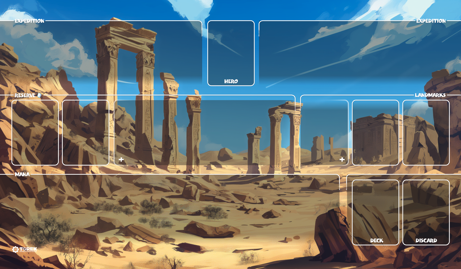 Playmat désert - Compatible Altered - 1 player
