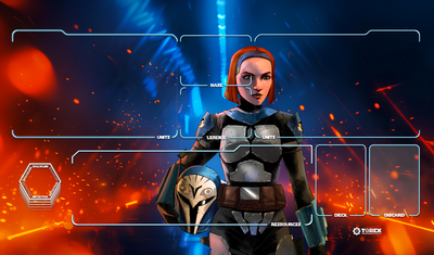 Playmat inspired by Bo-Katan Kryze /  Star Wars unlimited compatible / 1 player
