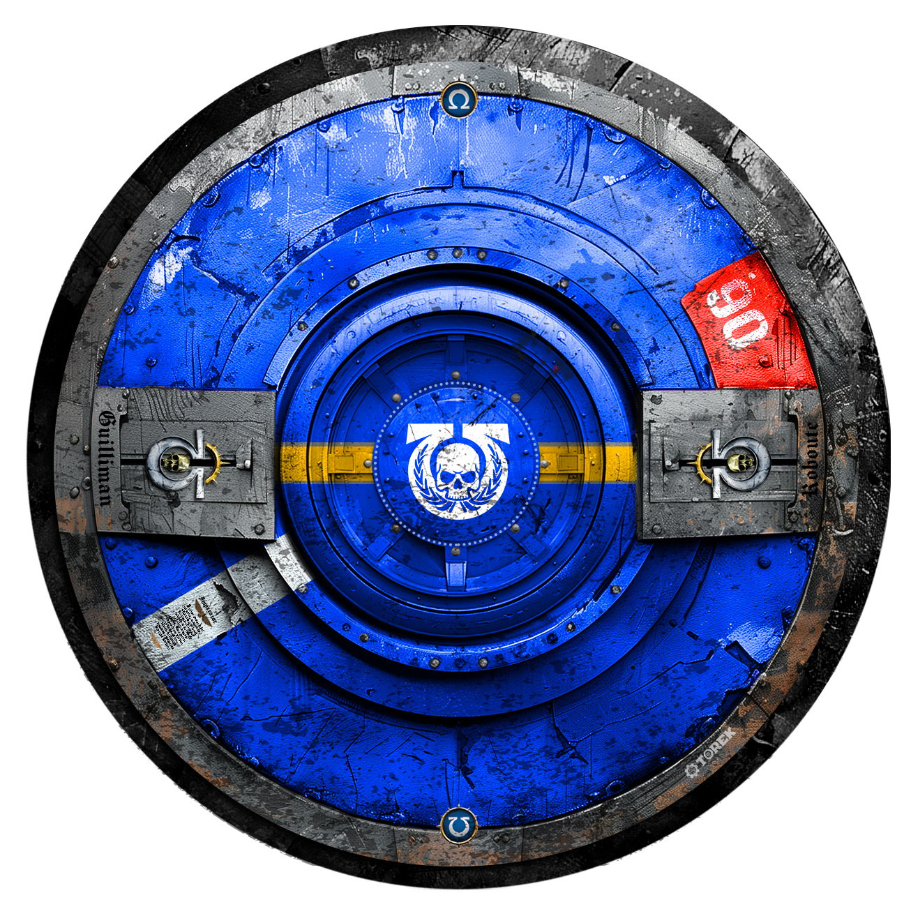 Gabarits d'objectifs /  target templates - inspiration Ultra Marines for WARHAMMER 40000 ® Compatible