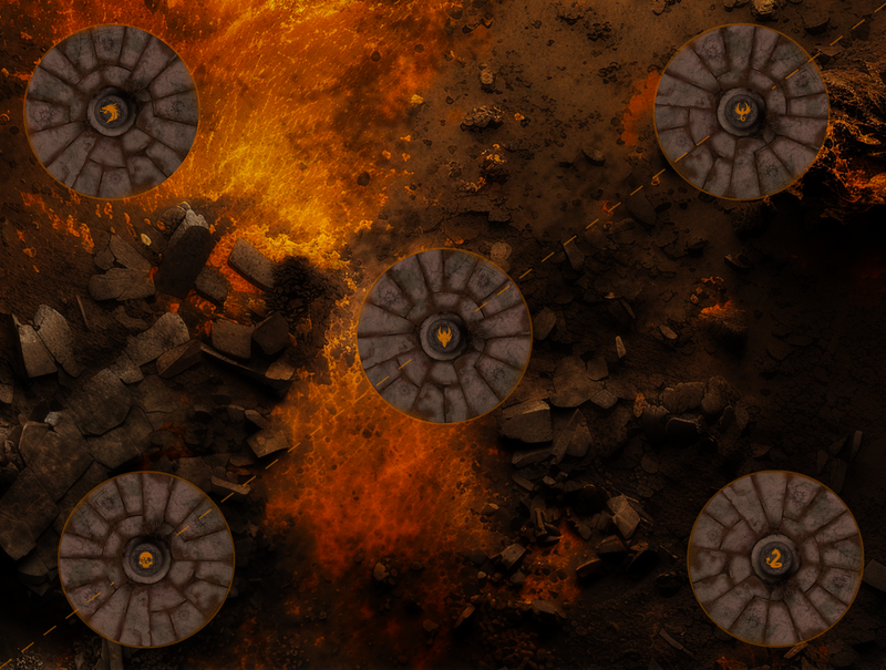 Battlemat FER DE LANCE - Age of Sigmar - Inspiration Fire