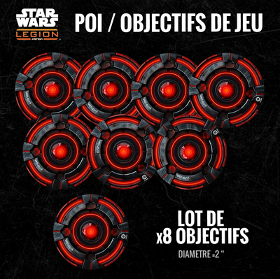 LOT DE 8 POI - STAR WARS LEGION