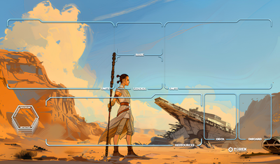 Playmat inspired by Rey Skywalker / Star Wars unlimited compatible / 1 player
