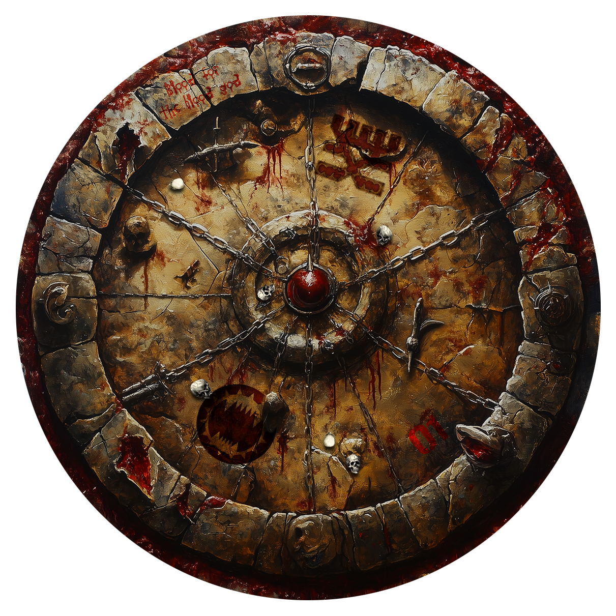 ** New 40K v10 ** Gabarits d'objectifs /  target templates - Khorne / World Eaters